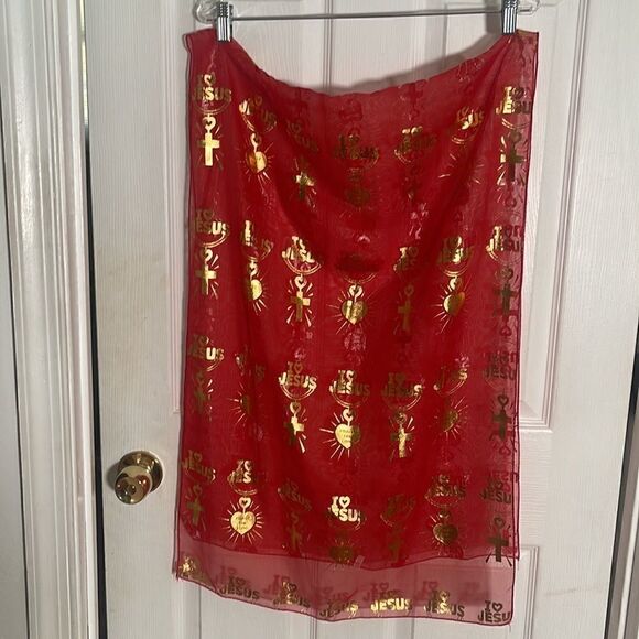 Beautiful I Love Jesus Fashion Scarf - Picture 1 of 1